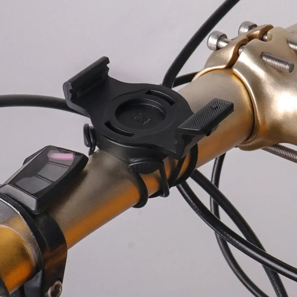 Durable Garmin smartwatch bike mount securely attached to a bicycle handlebar for enhanced functionality and style.