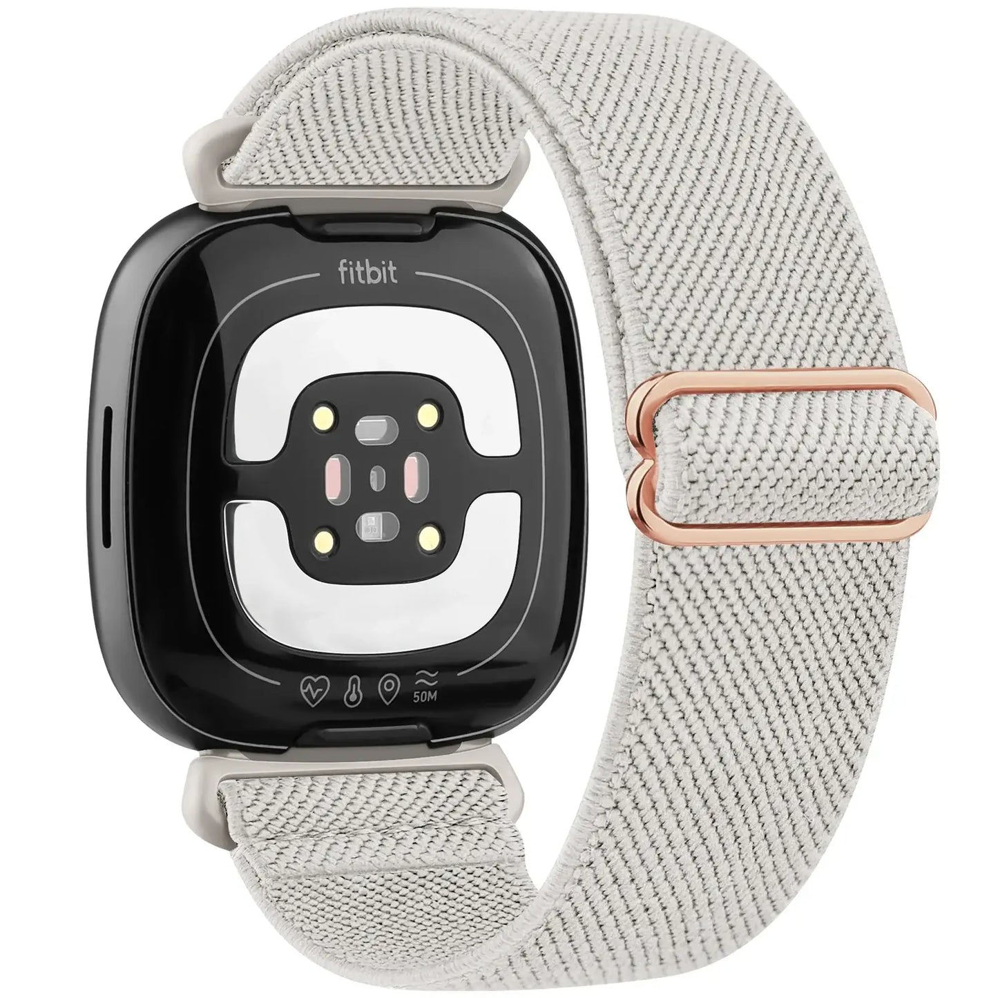 Stylish nylon band for Fitbit Versa and Sense, featuring a sleek design and comfortable fit for everyday wear.
