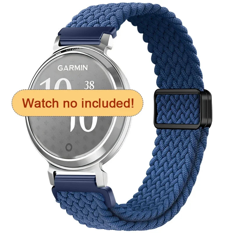 Garmin Lily 2 Braided Nylon Magnetic Band in Navy Blue