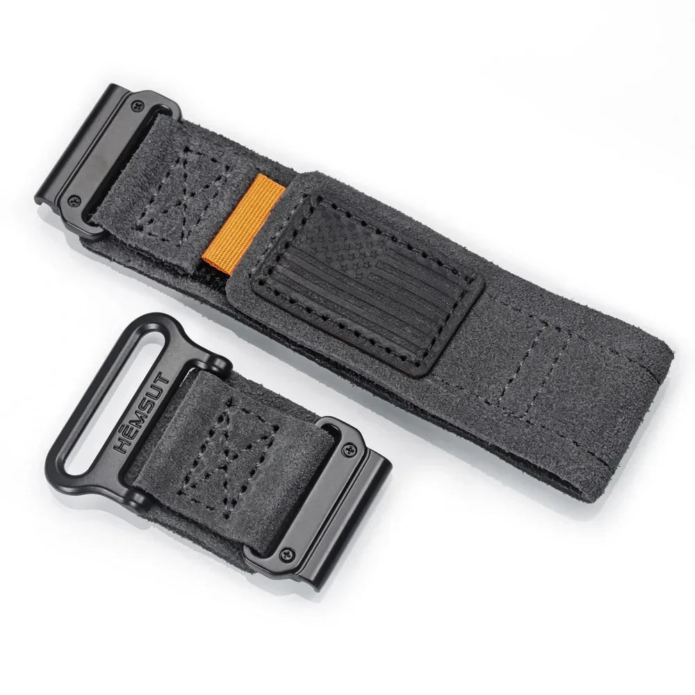 Garmin QuickFit Leather Hook-and-Loop Band in Gray