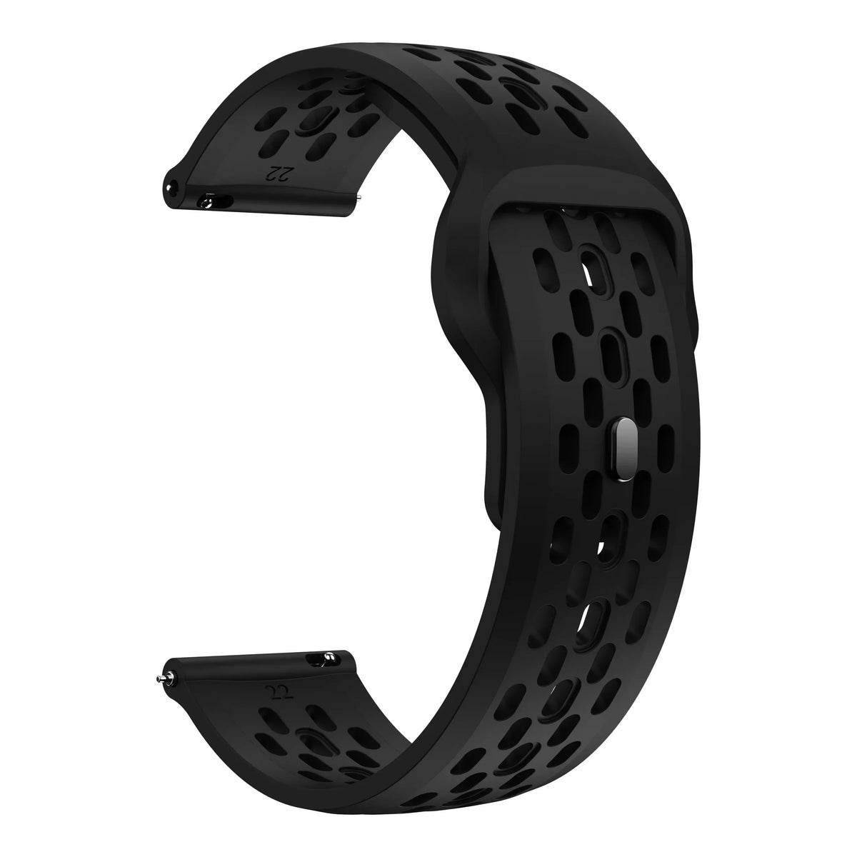 Perforated Silicone Band for Polar – Black