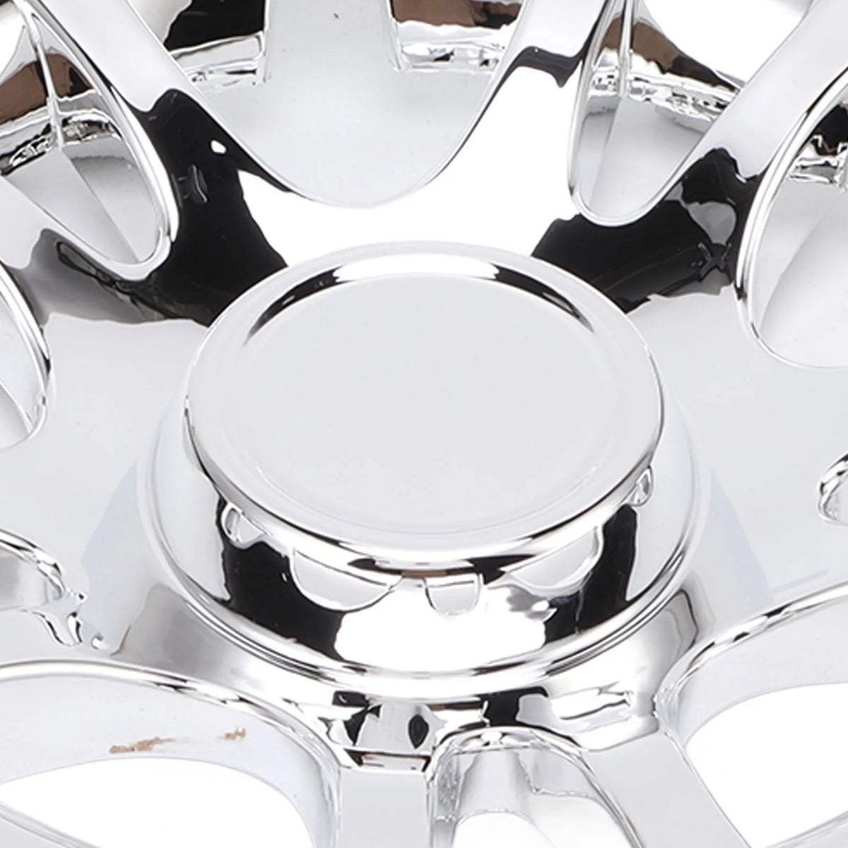 Chrome Golf Cart Hub Caps, 8 in, Set of 4