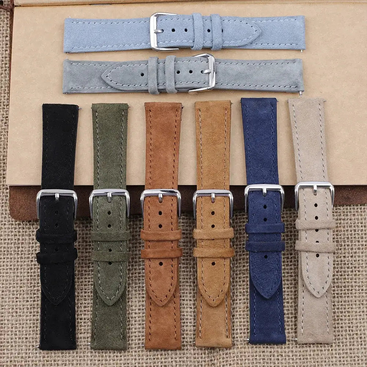 Suede leather band color options for Suunto – BandsCo Straps