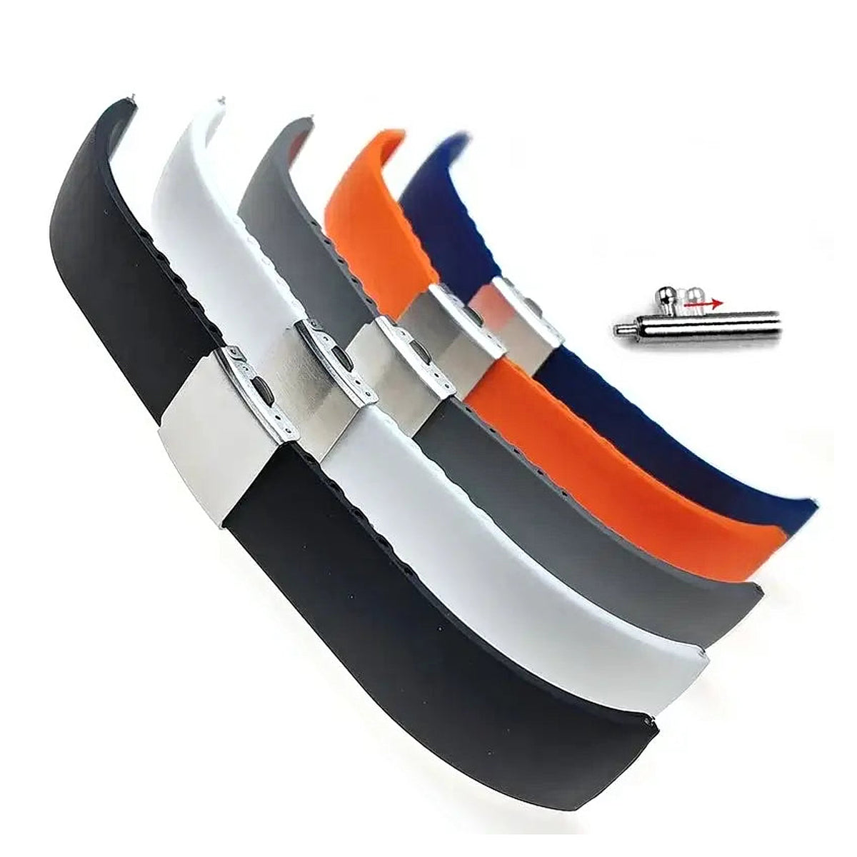 Suunto Trim-to-Fit Silicone Clasp Band - Five silicone colors