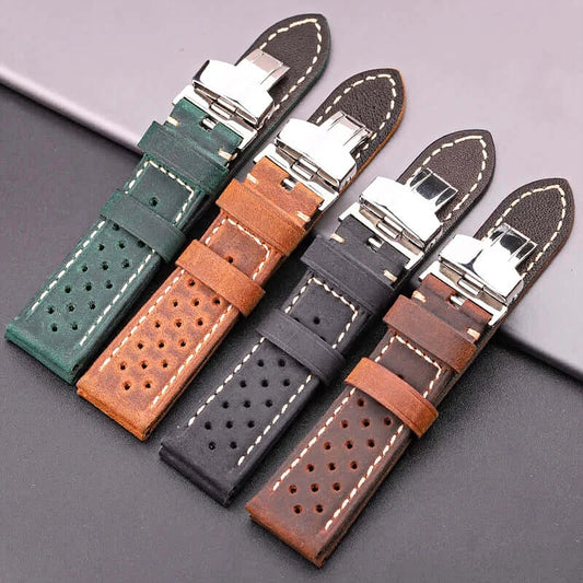 Perforated leather band color options for Suunto – BandsCo Straps