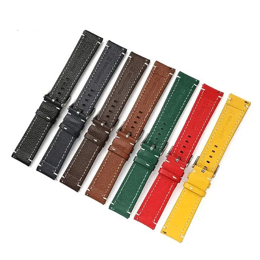 Suunto Pebbled Leather Stitched Band - Seven leather colors