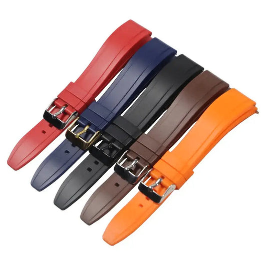 Suunto Raised-Center Silicone Buckle Band - Available solid silicone colors