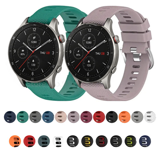 Amazfit compatible Two-tone silicone band