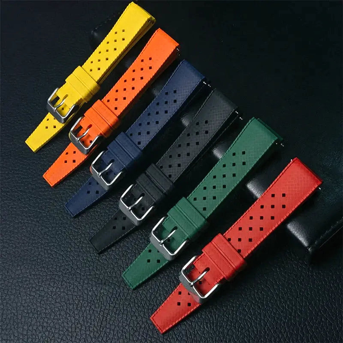 Amazfit Balance, GTR, GTS & Bip FKM Rubber Tropic Band, Perforated