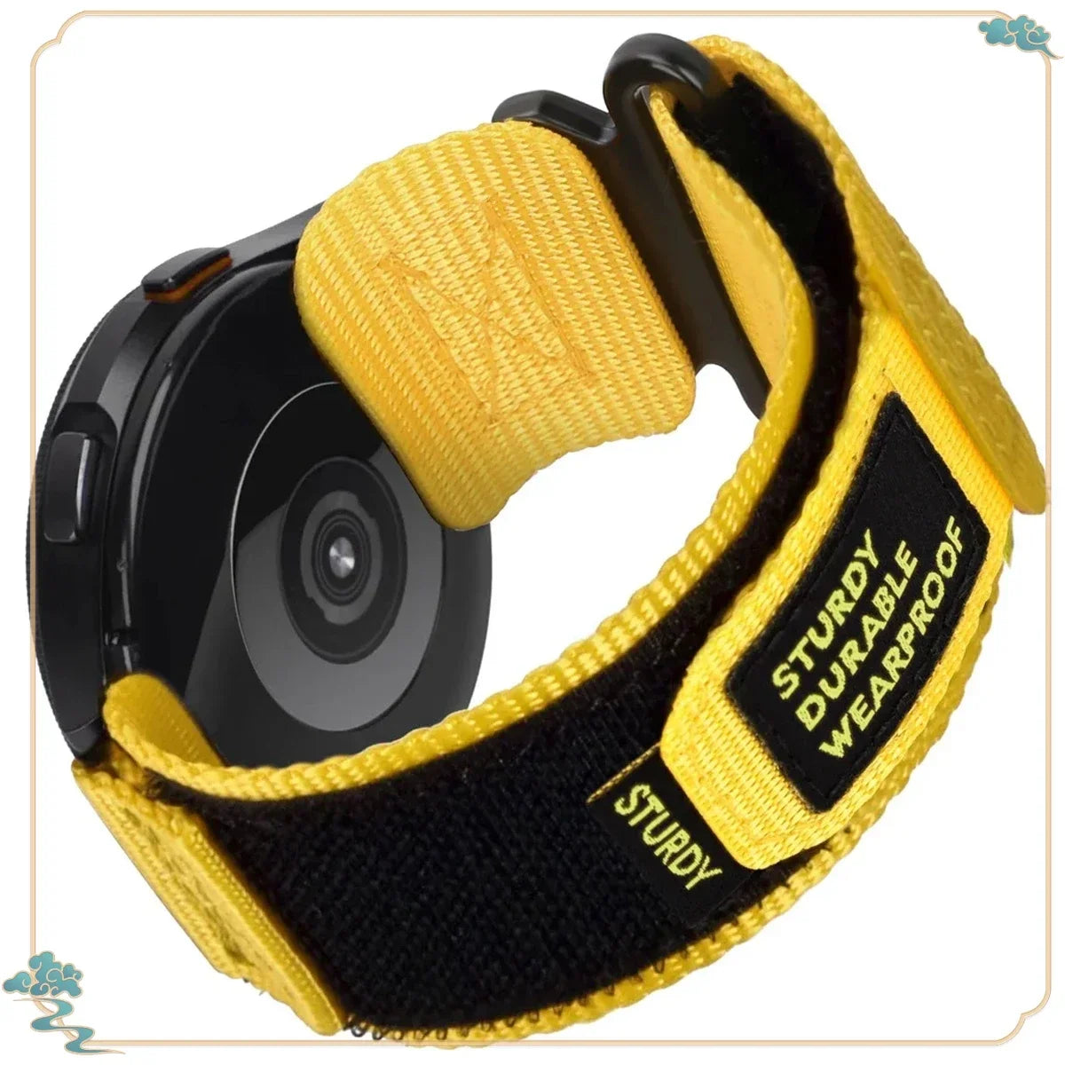 COROS Nylon Hook-and-Loop Band in Solid and Camo Colors – Yellow