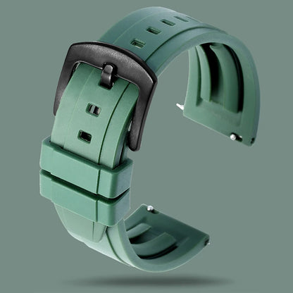 Garmin Grooved FKM Rubber Band in Green