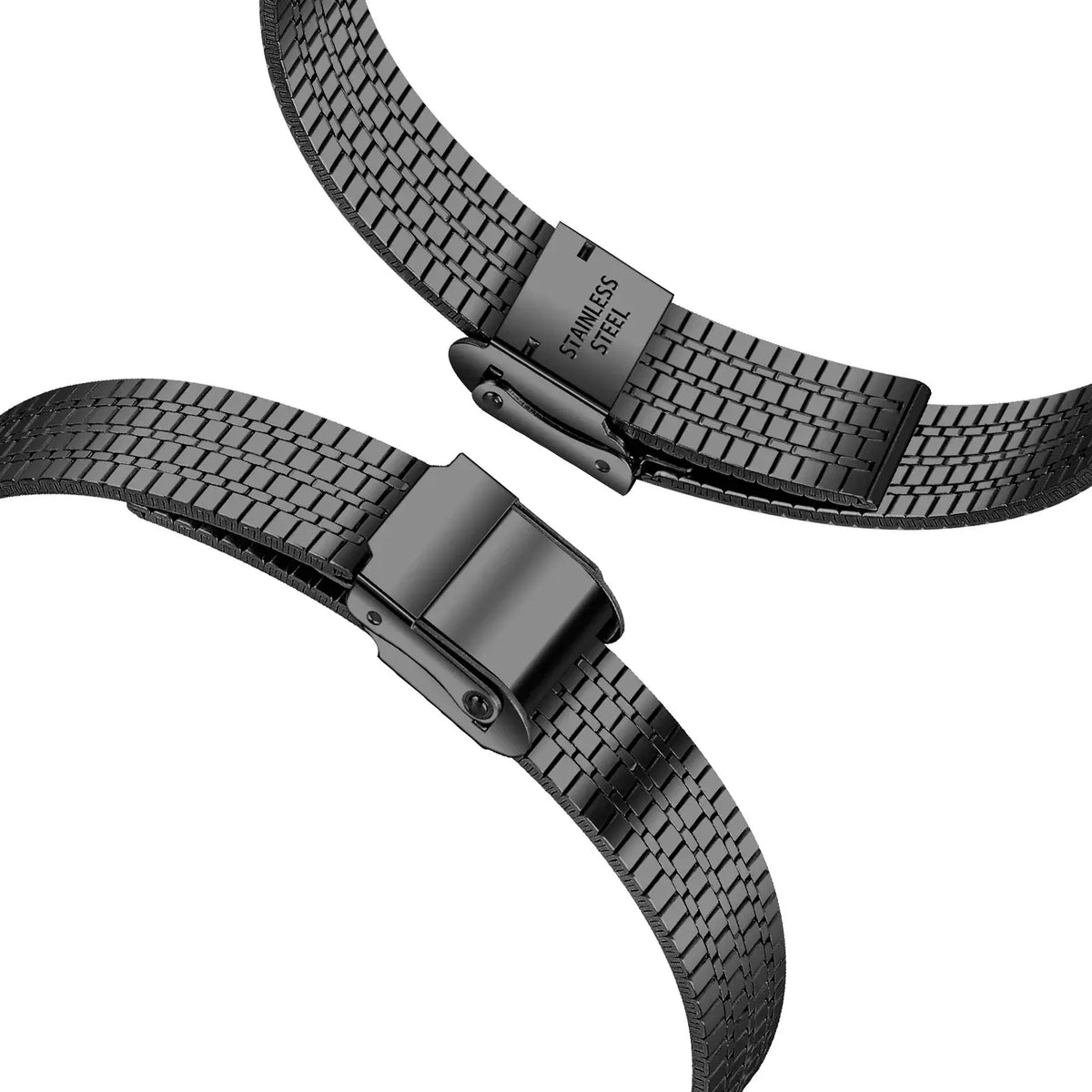 Fitbit Inspire 1/2/HR Fine-Link Steel Clasp Band - Adjustable clasp detail