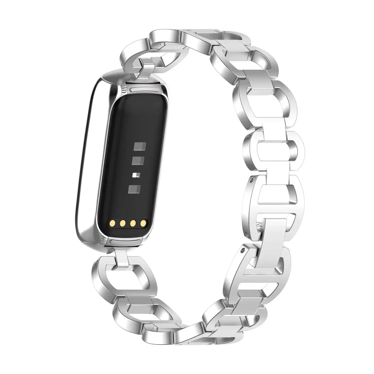 Fitbit Luxe Open-Link Stainless Steel Bracelet Band - Silver