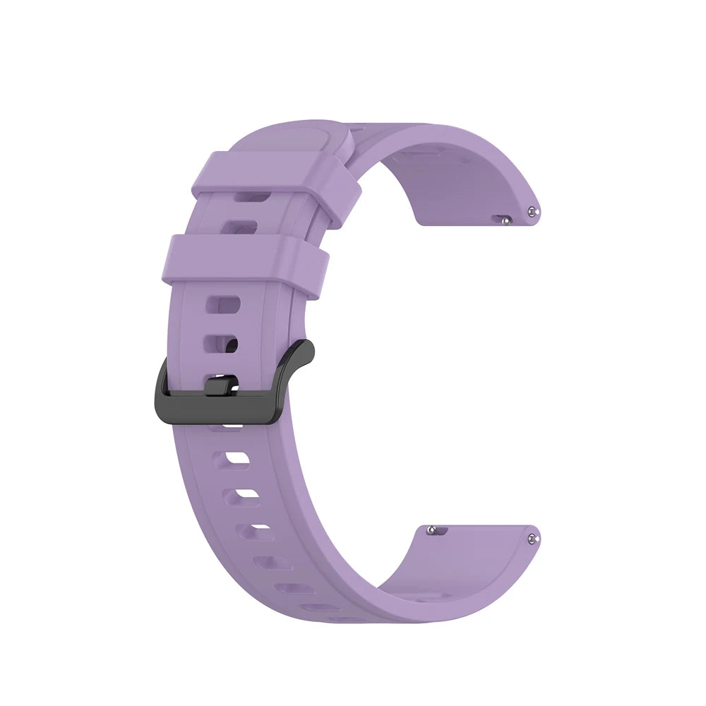 COROS Silicone Sport Watch Band with Black Buckle - Lavender
