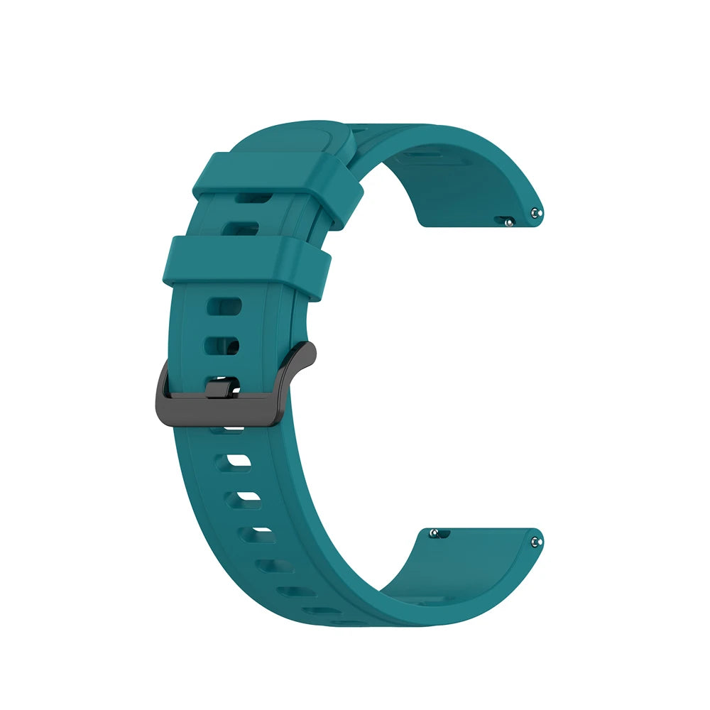 COROS Silicone Sport Watch Band with Black Buckle - Teal
