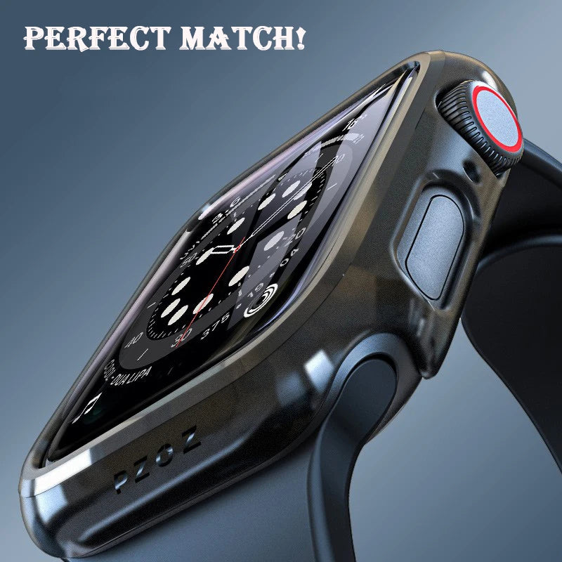 Quality protective case for Apple Watch, showcasing robust design and stylish black finish.