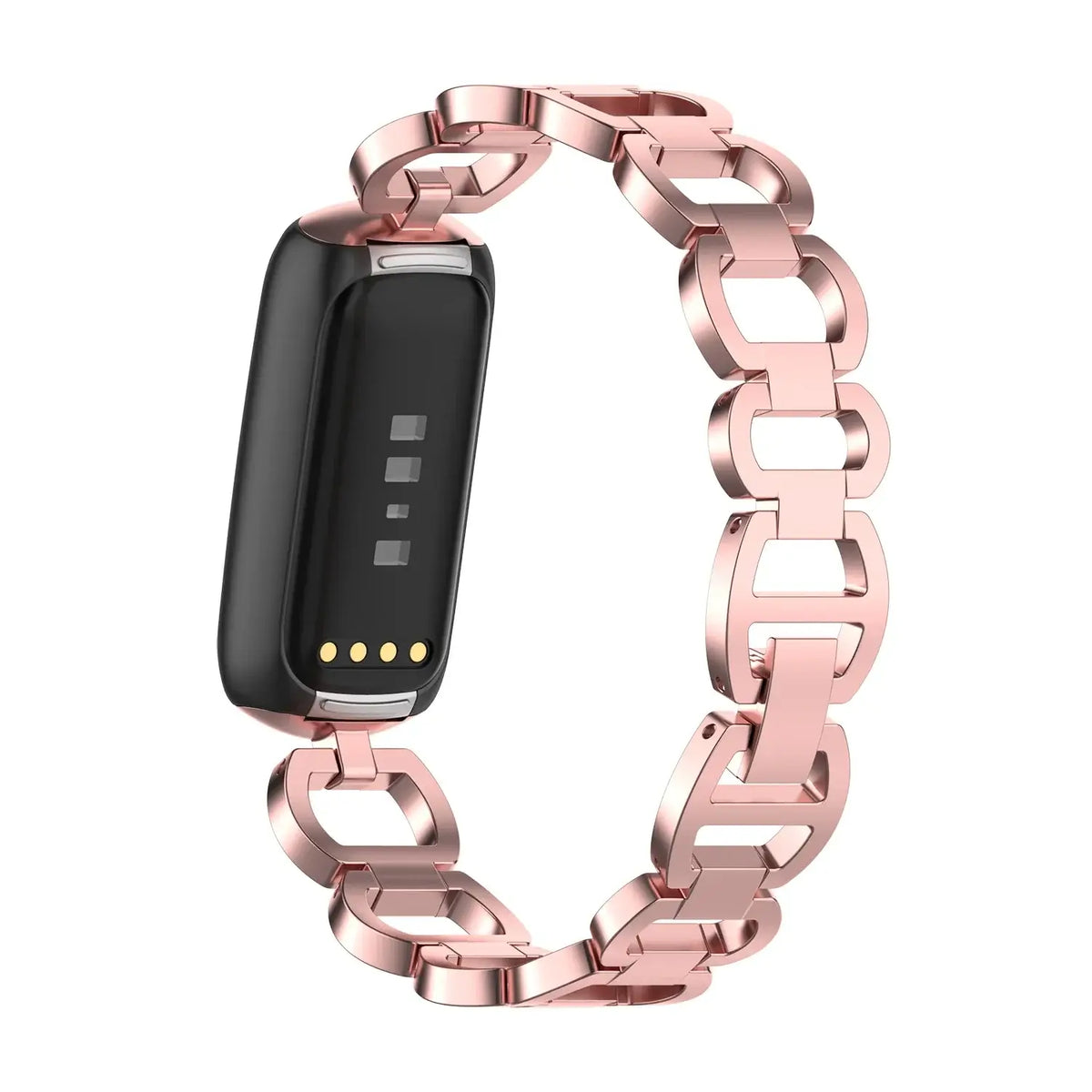 Fitbit Luxe Open-Link Stainless Steel Bracelet Band - Rose Pink