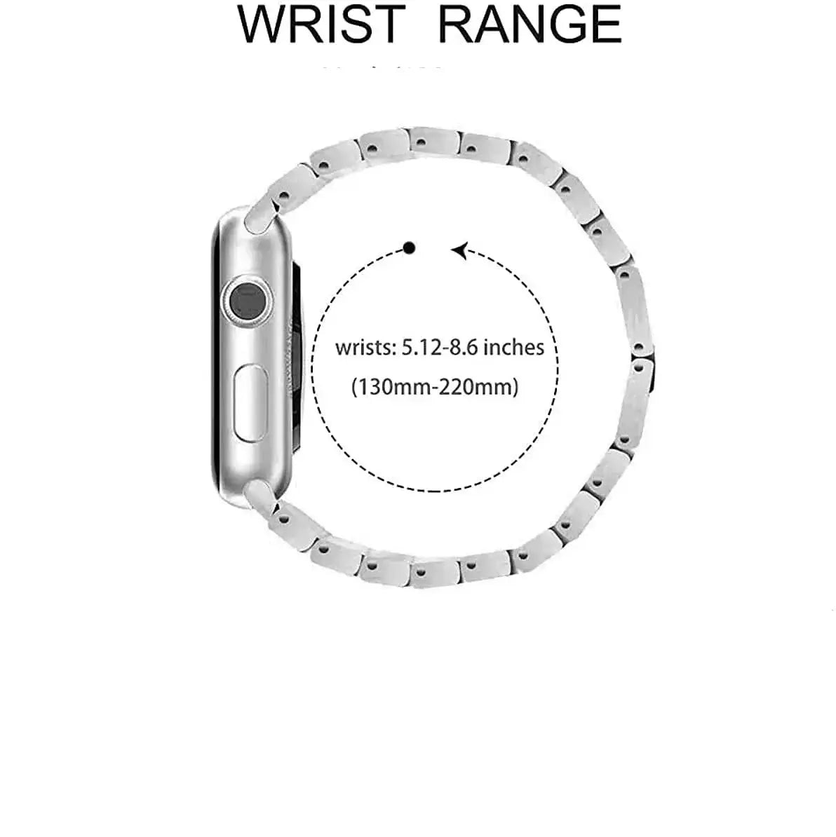 Wrist measurement guide for rhinestone Apple Watch bracelet