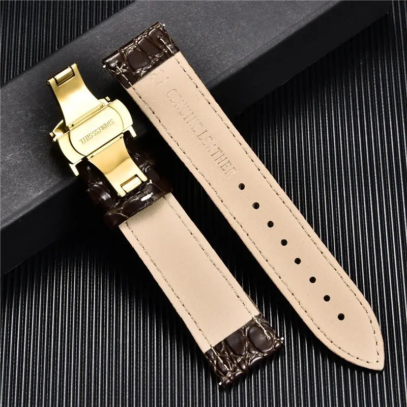 Leather strap lining and clasp for compatible Huawei watches