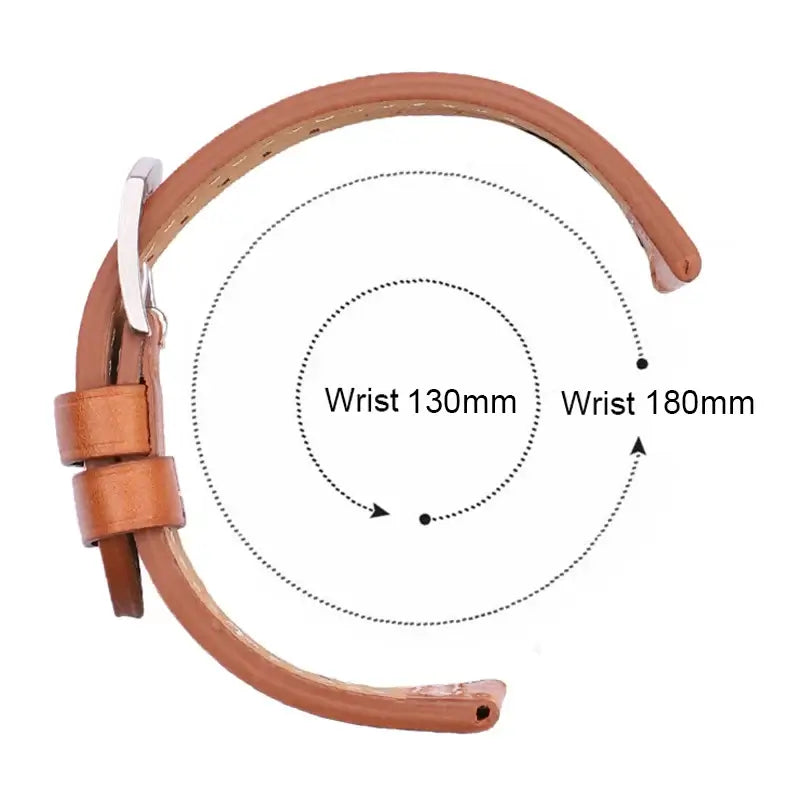 Leather strap wrist-fit illustration