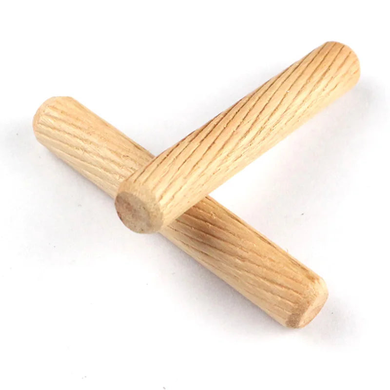 Fluted Wood Dowel Pins, 50-Pack, 6/8/10mm