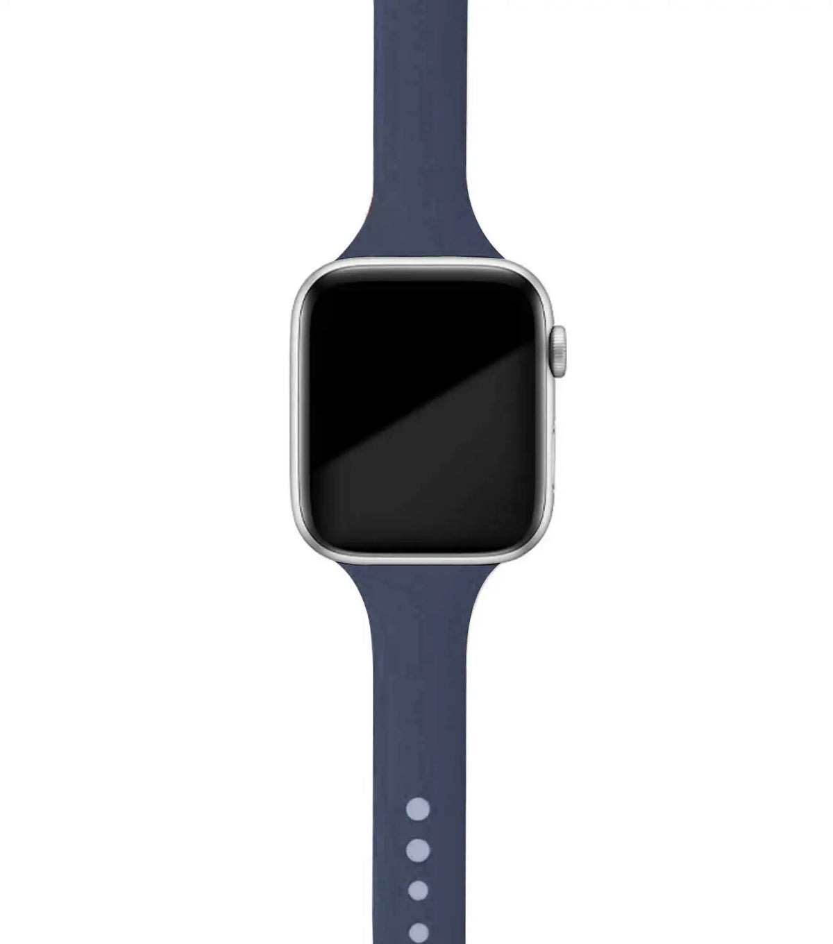 Midnight Blue tapered silicone Apple Watch band