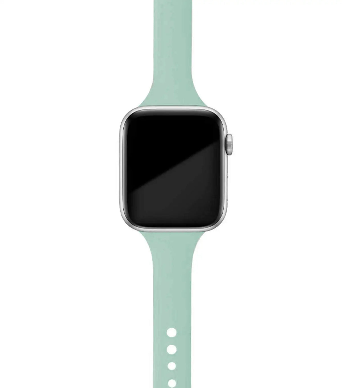 Sage Green tapered silicone Apple Watch band