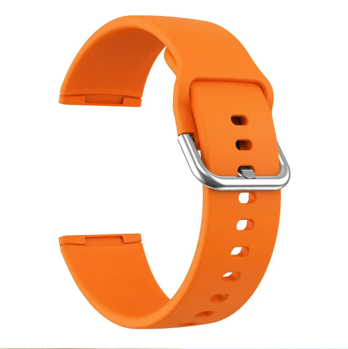Fitbit Versa 3/4 & Sense 1/2 Silicone Buckle Band - Orange