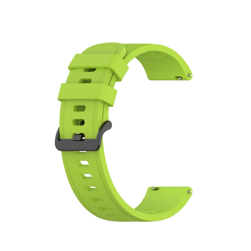 COROS Silicone Sport Watch Band with Black Buckle - Lime Green