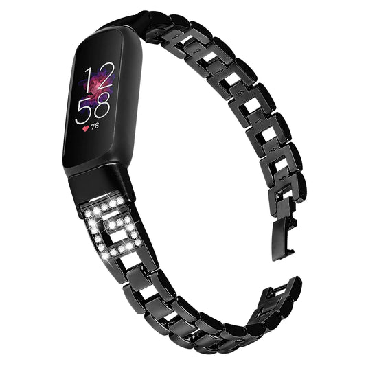 Fitbit Luxe Stainless Steel Bracelet Band with Sparkling G-Links