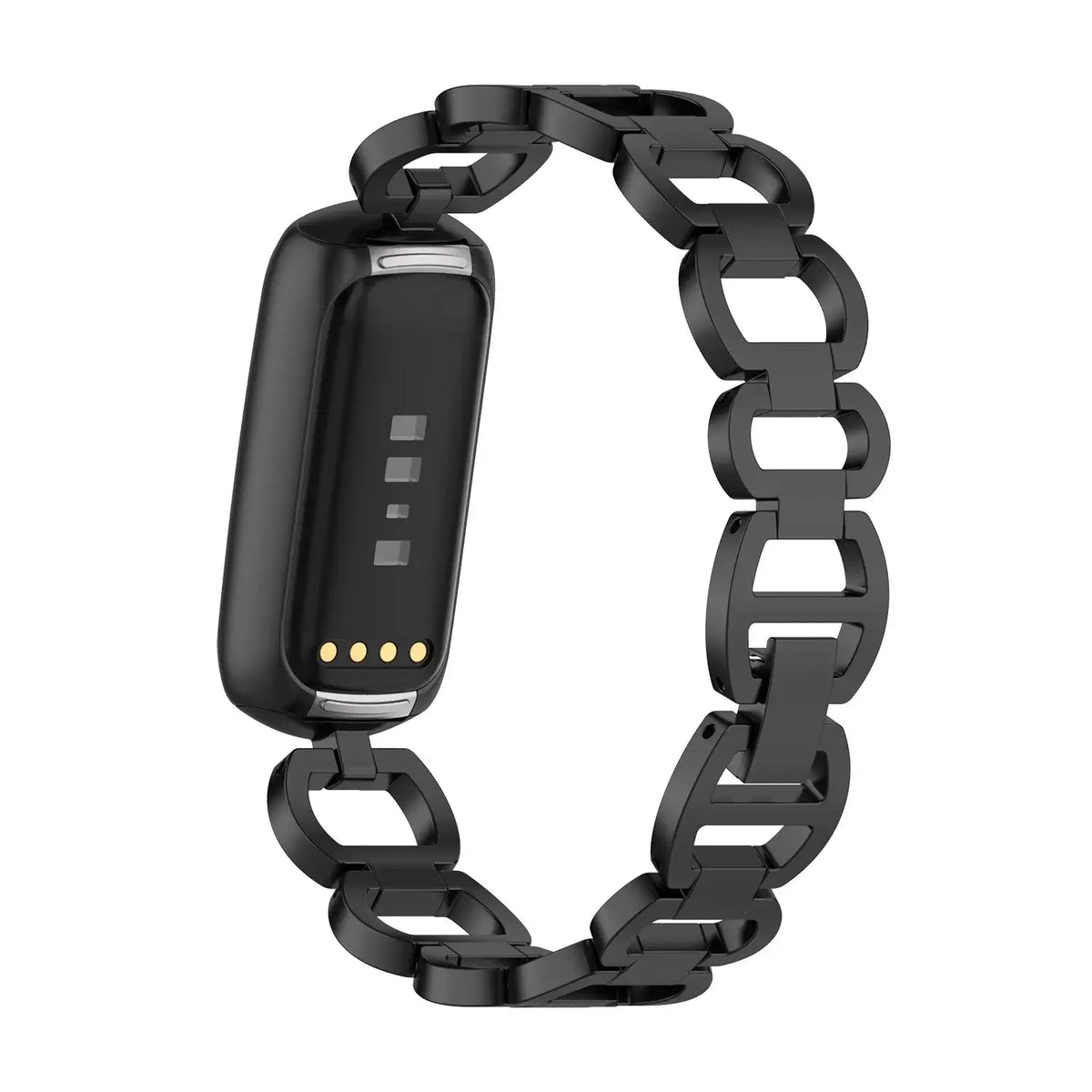 Fitbit Luxe Open-Link Stainless Steel Bracelet Band - Black