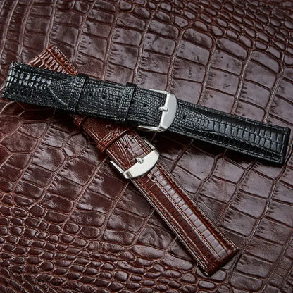 Adjustable leather straps for Ticwatch in black and brown, perfect for a stylish and comfortable fit.