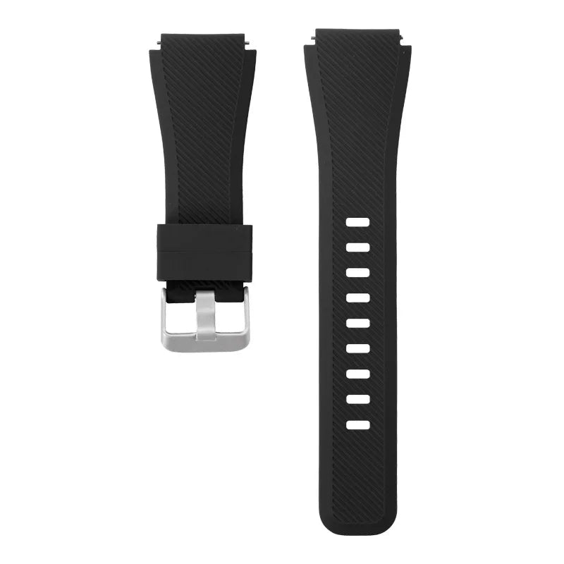 Motorola Moto Textured Silicone Band with Wide Keeper — Black