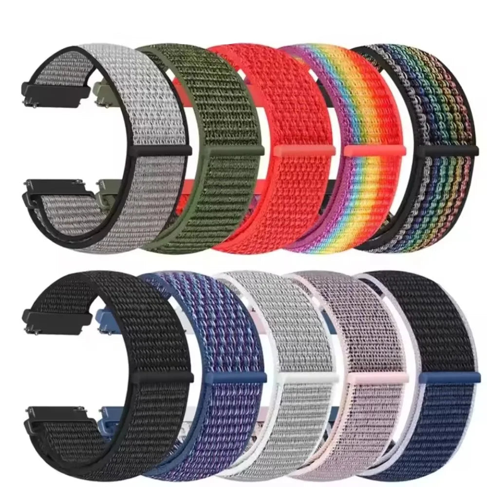 Polar Adjustable Nylon Sport Loop Band – solid and rainbow color choices