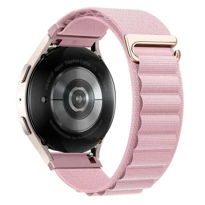 Amazfit Alpine-Style Nylon Loop Band — Light Pink