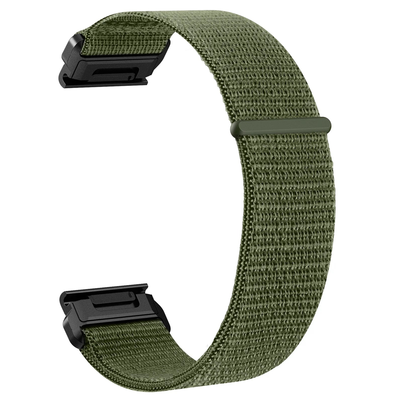 Garmin nylon quick release strap in green, soft and comfortable band for smartwatches, perfect replacement option.