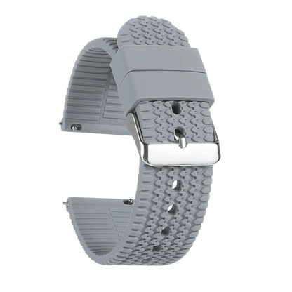 Tread Pattern Silicone Band in Gray