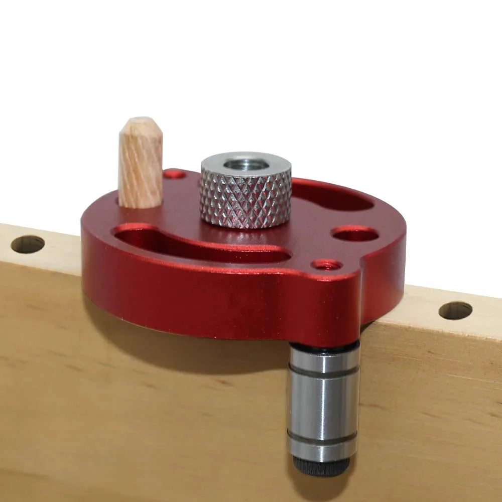 Self-Centering Dowel Jig, Handheld Drill Guide with Bushings