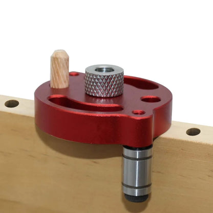 Self-Centering Dowel Jig, Handheld Drill Guide with Bushings