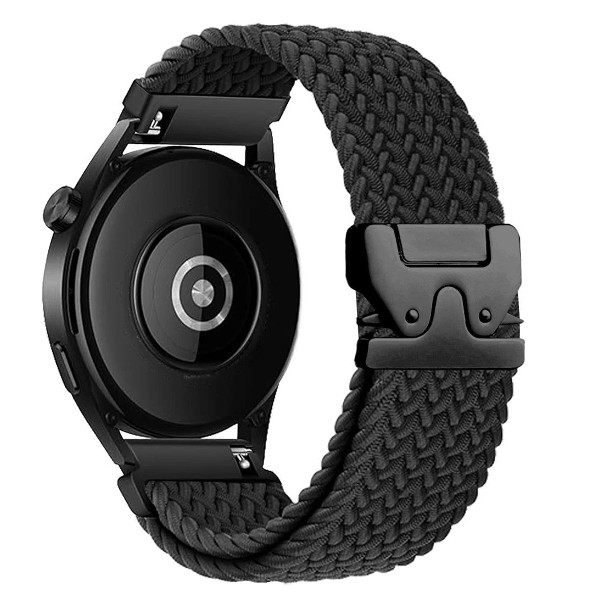 COROS Braided Nylon Watch Band with Parachute Clasp - Black
