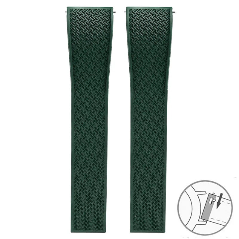 Garmin FKM Rubber Band — strap in green