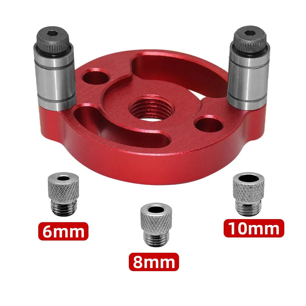 Self-Centering Dowel Jig, Handheld Drill Guide with Bushings