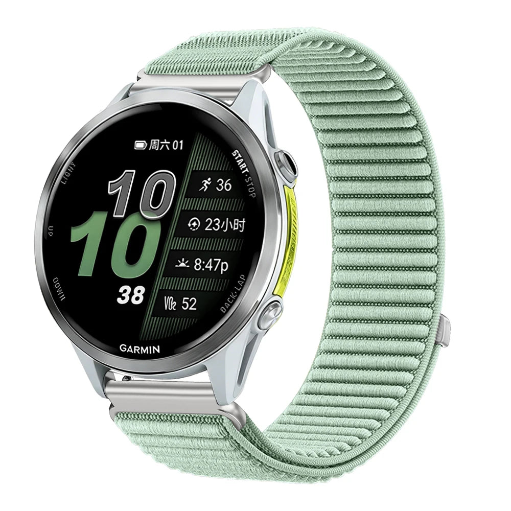 COROS Ribbed Nylon Hook-and-Loop Band – Mint Green