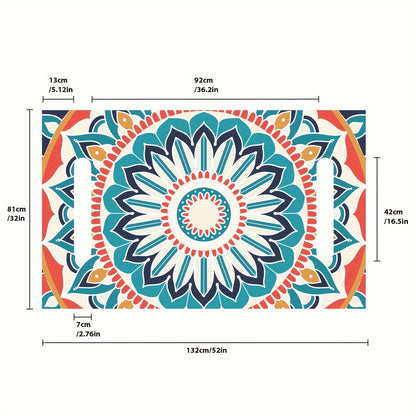 Golf Cart Seat Cover, Mandala Print, 52 x 32 in