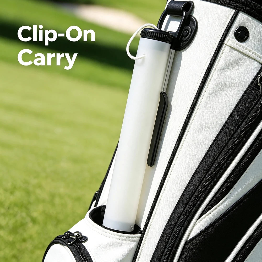 Clip-On Golf Sand Bottle with Leak-Proof Lid, 12.8 in
