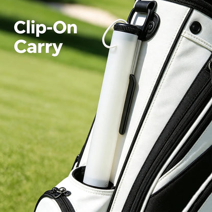 Clip-On Golf Sand Bottle with Leak-Proof Lid, 12.8 in