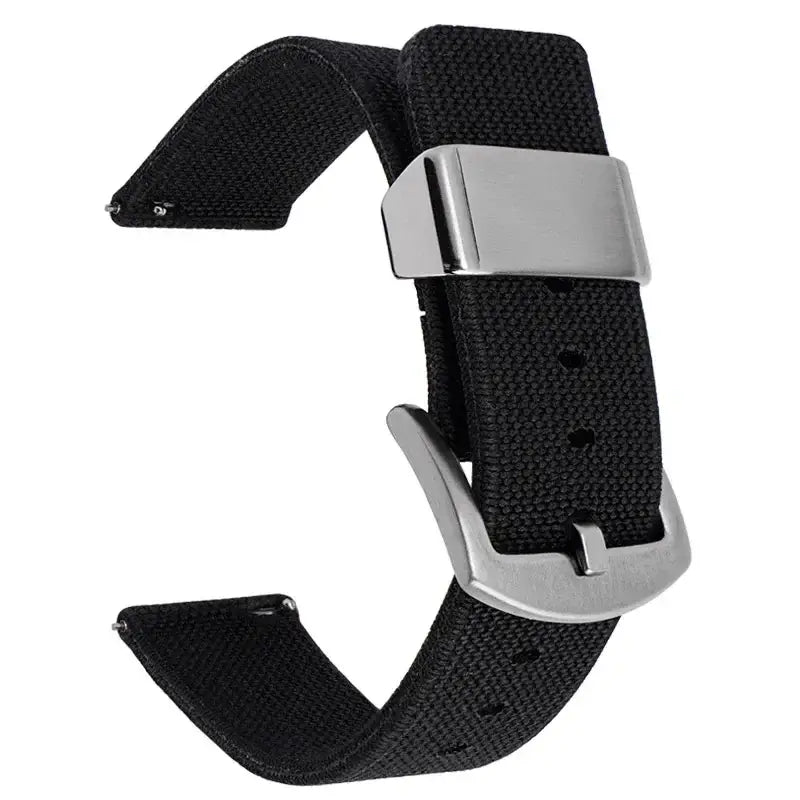 TicWatch Nylon Band with Wide Metal Keeper - Black