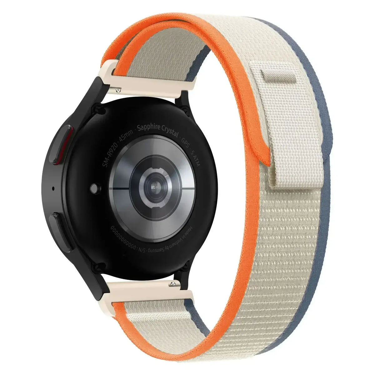 Amazfit Nylon Trail Loop Watch Band with Pull Tab - Beige / Orange