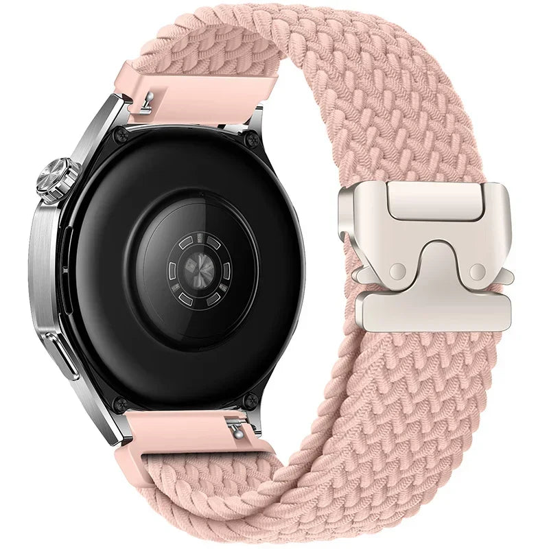Braided Nylon Clasp Band for Motorola Moto — Light Pink