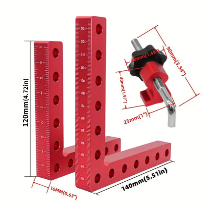 90° Clamping Square with 2 Clamps, 5.5 in.